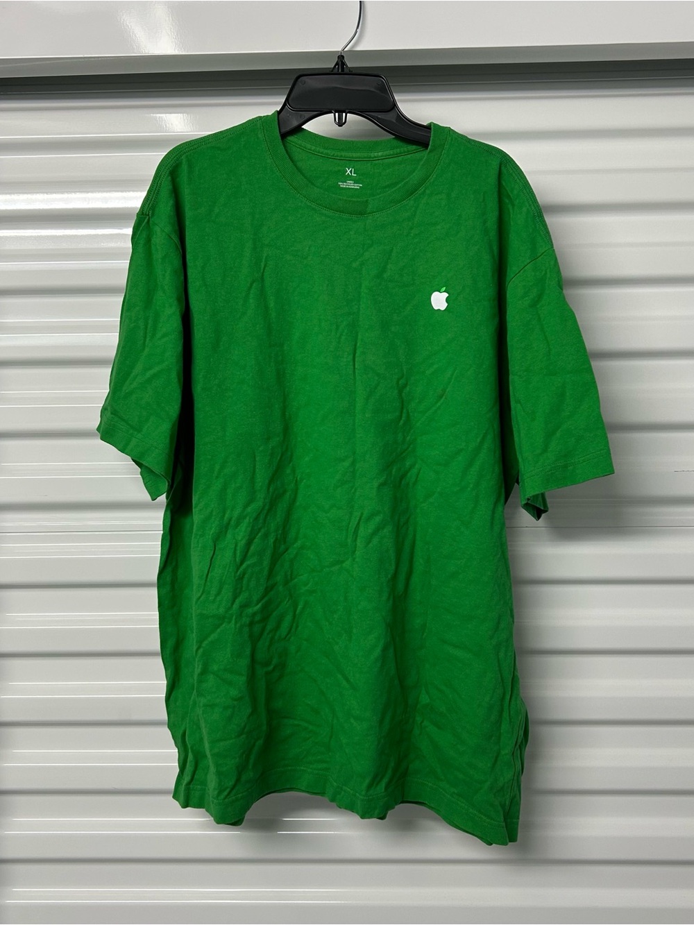 Apple Green Short Sleeve Crewneck T-Shirt with White Logo